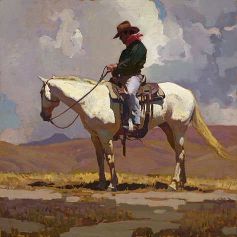 Western & Landscape — Maxwell Alexander Gallery Glenn Dean, Western Artwork, Arte Peculiar, Wilde Westen, Western Landscape, Western Paintings, West Art, Cowboy Art, Equine Art