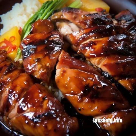 Hawaiian Grilled Teriyaki Chicken | InesKohl Kitchen Ineskohl Kitchen, Teriyaki Pineapple Chicken, Honey Teriyaki Chicken, Slow Cooker Salisbury Steak, Best Macaroni Salad, Chicken Teriyaki Recipe, Corn Chowder Recipe, Grilled Teriyaki Chicken, Hawaiian Food