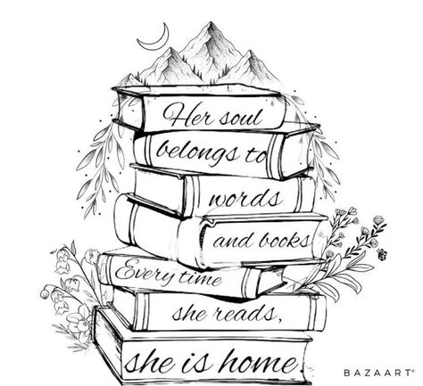 A Well Read Woman Is Dangerous Creature Tattoo, Reading Quote Tattoo, Book Tattoo Designs Drawings, Matching Book Tattoos For Best Friends, Feminine Book Tattoo, Readers Tattoo Ideas, Spicy Booktok Tattoos, Book Lover Drawings, Book Tattoo Ideas Dark Romance