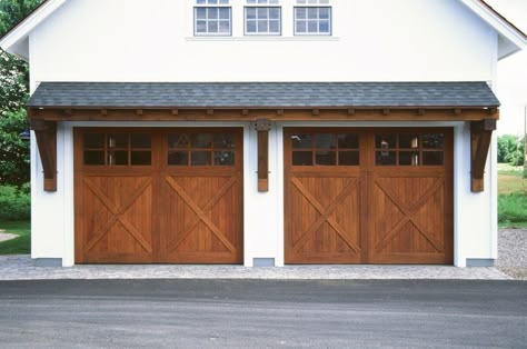 Eyebrow Roof, Single Garage Door, Garage Plans Detached, Garage Pergola, Wooden Garage Doors, Farmhouse Garage, Garage Door Types, Garage Door Styles, Garage Exterior