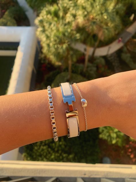 Designer Bracelet, Hermes Clic H Bracelet Silver and White Luxury Bracelet White Hermes Bracelet, Silver Designer Bracelet, Hermes Clic H Bracelet Silver, Hermes Silver Bracelet, Hermes Bracelet Silver, Bracelet Hermes, Hermes Clic H Bracelet, Hermes Bracelet Stack, Hermes Bracelet White