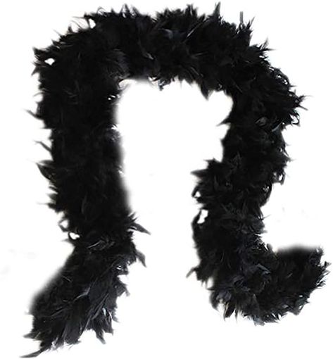 Perfect Neck, Feather Scarf, Shawl Black, Horror Costume, Chiffon Shawl, Jumpsuit Dressy, Turkey Feathers, Up Costumes