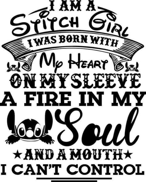 Stitch Svg, Stitch Quotes, Lilo And Stitch Quotes, Fire In My Soul, Stitch Quote, Cricut Stencils, Projets Cricut, Stitch Drawing, Watercolor Elements