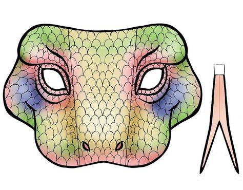 printable snake mask with tongue Snake Mask Printable, Animal Masks Diy, Snake Mask, Printable Halloween Masks, Snake Costume, Snake Party, Coloring Mask, Reptile Party, Dragon Birthday Parties