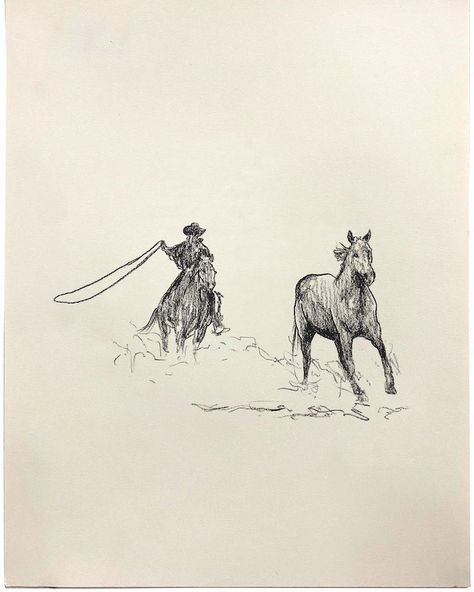 TAPPAN on Instagram: “Charcoal drawings by Matt McCormick ⠀⠀⠀⠀⠀⠀⠀⠀⠀ In this ongoing series of charcoal drawings, Cowboy Sketches, @mattrmccormick delves into his…” Western Aesthetic Wallpaper, Cowboy Tattoos, Western Prints, Western Artwork, Western Tattoos, Western Photography, Western Wall Art, Tattoos Skull, Charcoal Drawings