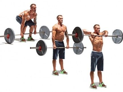 21 best barbell moves - Men's Health Workout Charts, Barbell Complex, Abs Exercise, Barbell Workout, Workout Stuff, Bar Workout, Exercise Tips, Ab Workouts, Kettlebell Workout