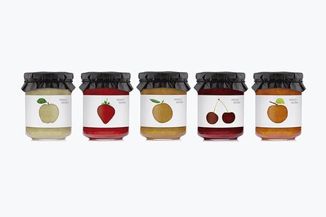 muy mio jam on Behance Jam Packaging, Juice Label, Jam Label, Honey Packaging, Fruit Packaging, Jar Packaging, Bottle Design Packaging, Jar Design, New Fruit