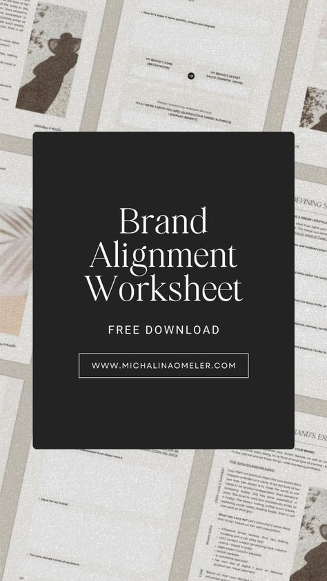 🤕 Feeling frustrated with a brand that doesn't match your true self? Say hello to my FREE Brand Alignment Worksheet: 5 Steps to an Authentic, Purposeful Brand🌟 Reconnect your brand with your genuine self for a smoother path to success. Shape a brand that deeply resonates with your ideal audience while fulfilling your personal and business goals. Forget about trends; build a brand that genuinely represents YOU. It's all achievable in just 5 simple steps! Grab it now - it's completely free!🤩 Brand Building Worksheet, Build A Brand, Self Branding, Feeling Frustrated, Path To Success, Branding Tips, Lifestyle Ideas, True Self, Brand Development