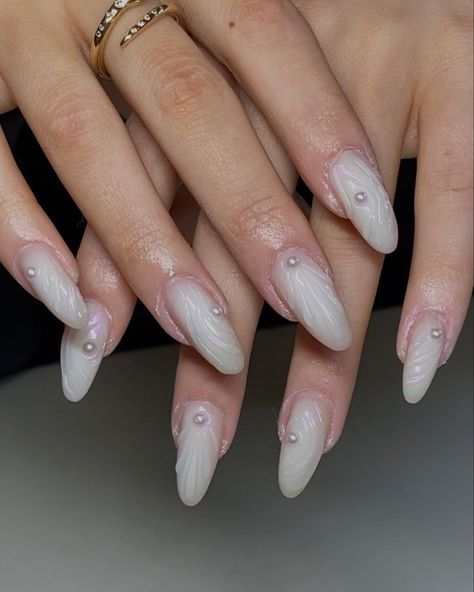 3d Clear Nails, Builder Gel 3d Nail Art, Simple 3d Gel Nails, 3d Builder Gel Nails, Clear 3d Nail Art, Neutral 3d Nails, 3d Builder Gel Nail Art, Clear 3d Nails, Nails With 3d Gel