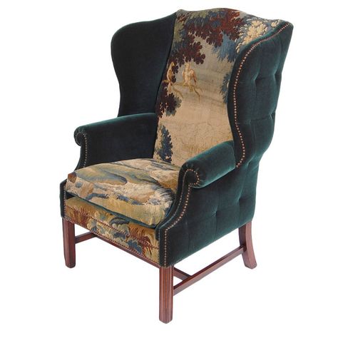 Wingback Chair Upholstery Ideas, Wing Chair Upholstery Ideas, Floral Wingback Chair, Wing Back Chairs, Upholstery Trends, Upholstery Ideas, Funky Chairs, Wingback Chairs, Living Room Upholstery