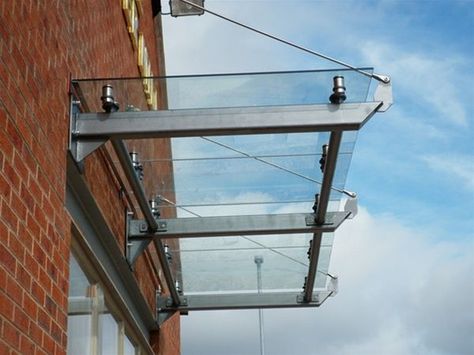 Glass Canopies Outdoor, Glass Canopy Design Entrance, Glass Canopy Entrance, Tensile Canopy, Canopy Entrance, Hanging Canopy, Canopy Glass, Daybed Canopy, Window Canopy