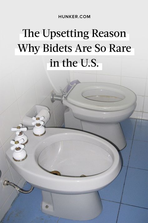 If you're American and you have no idea what a bidet is, unfortunately, there's a specific reason why. #hunkerhome #bidet #history #historyofbidet #bidethistory Water Closet With Bidet, Small Bathroom Ideas With Bidet, Bathroom Bidet Ideas, Bathrooms With Bidets, Bidet Towel Storage, Bidets In Bathrooms, Bathroom With Bidet, Understairs Toilet, Bidet Toilet Combo