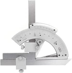 eoocvt 0-320° Universal Stainless Steel Vernier Bevel Protractor,Angle Finder for Woodworking, Carpenter, Construction, DIY Precision Angle Measuring Finder Ruler Tool Metal Gauge, Construction Diy, Driving Test, Ruler, Woodworking, Tools, Stainless Steel