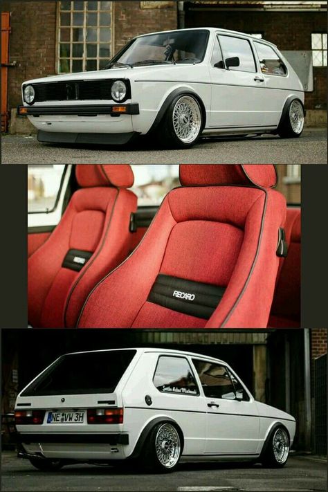 Vw Mk1 Rabbit, Mk1 Rabbit, Recaro Seats, Audi B8, Golf Gti Mk1, Volkswagen Golf Mk1, Carros Bmw, Vw Ideas, Vw Golf 1