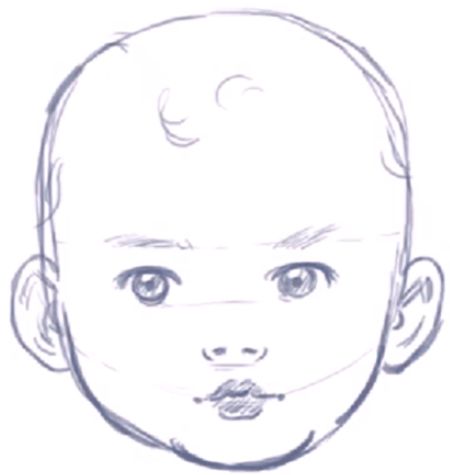 Step finished baby How to Draw a Babys Face / Head with Step by Step Drawing Instructions Baby Face Drawing, Drawing Instructions, Draw Step By Step, How To Draw Steps, Drawing Tutorial Face, Face Illustration, Baby Drawing, Face Sketch, Step Drawing