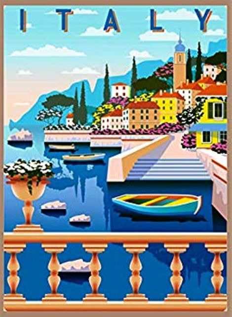 Vintage Italian Posters, 달력 디자인, Italian Posters, Travel Wall Decor, Italy Poster, Travel Poster Design, Vintage Poster Design, Art Deco Poster, Amalfi Coast Italy