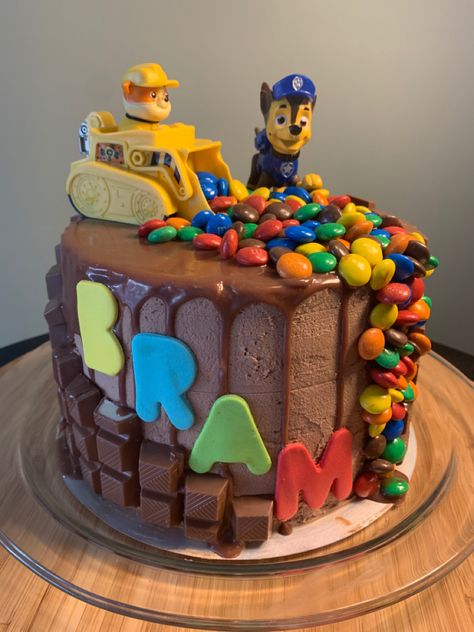 Rubble Cake Paw Patrol, Paw Patrol Chocolate Cake, Chocolate Paw Patrol Cake, M M Birthday Cake, Paw Patrol Cake 1 Tier, Paw Patrol Lookout Cake, Paw Patrol Monster Truck Cake, Chocolate Biscuit Cake, Vanilla Biscuits