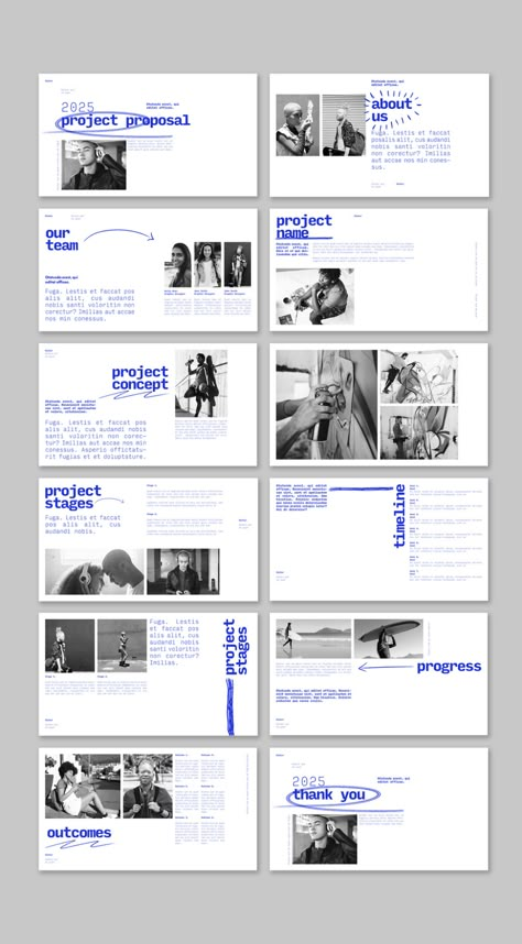 presentation design template Image Layout Design Templates, Photo Presentation Layout, Graphic Design Portfolio Ideas Layout, Presentation Ideas For Work, Image Layout Design, Process Book Layout, Type Layout Design, Photo Layout Design, Portfolio Design Layouts