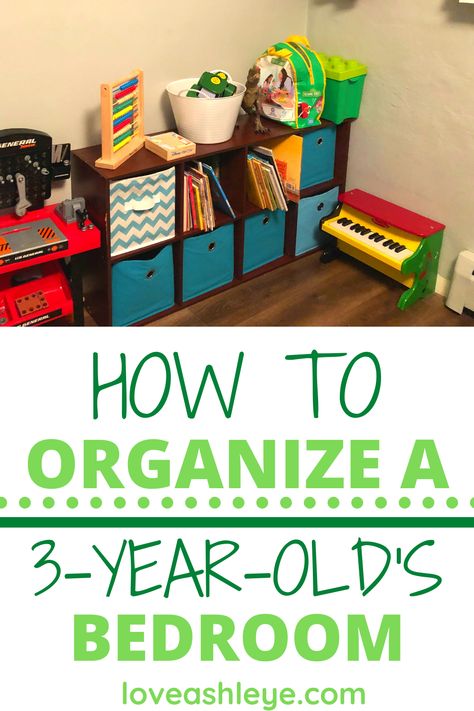 How to Organize a 3-Year-Old's Room - Love, Ashley E Wolf Room, Boy And Girl Shared Room, Boys Furniture, Shared Girls Bedroom, Bedroom Toys, Toddler Bedroom, Toddler Girl Room, Boy’s Room, Old Room