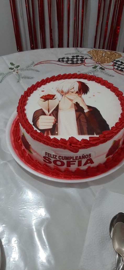 Mha Cake, Cake Anime, Aurora Cake, Bolo Naruto, Bts Cake, Anime Cake, Elegant Birthday Cakes, Unicorn Cupcakes, Cool Birthday Cakes