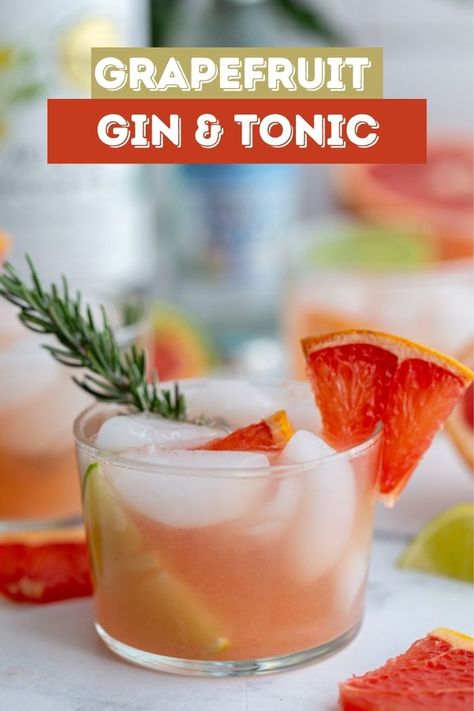 Grapefruit Juice Cocktail, Grapefruit Gin Cocktail, Grapefruit Gin And Tonic, Grapefruit Cocktail Recipes, Gin Drink Recipes, Grapefruit Drink, Paloma Recipe, Grapefruit Recipes, Cocktail Recipes Whiskey