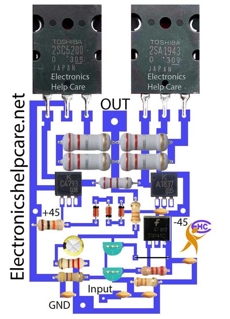 2sc5200 2sa1943 Amplifier Circuit, Amplifier Circuit Diagram, Best Subwoofer, Hifi Amplifier, Diy Amplifier, Sound System Speakers, Diy Speakers, Sound Boxes, Electronics Projects Diy