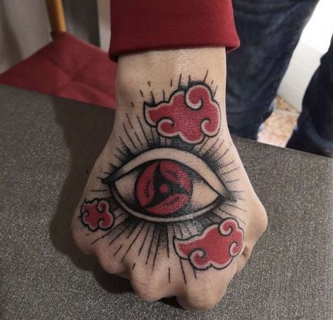 Mens Body Tattoos, Trash Polka Tattoo Designs, All Seeing Eye Tattoo, Meaningful Tattoo Quotes, Men Tattoos Arm Sleeve, Manga Tattoo, Hand Tats, Naruto Tattoo, Neck Tattoo For Guys