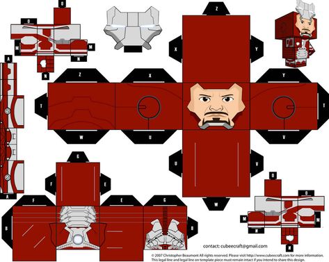 Papercraft Marvel, Papercraft Toys, Superhero Printables, Paper Toy Printable, Craft Iron, Paper Toys Template, Origami Paper Art, Papercraft Templates, Paper Toy