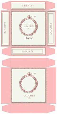 Miniature LADUREE BOX KIT and others Barbie Printables, Printable Box, Dollhouse Printables, Miniature Printables, Pillow Box, Box Template, Paper Toys, Diy Doll, Paper Box