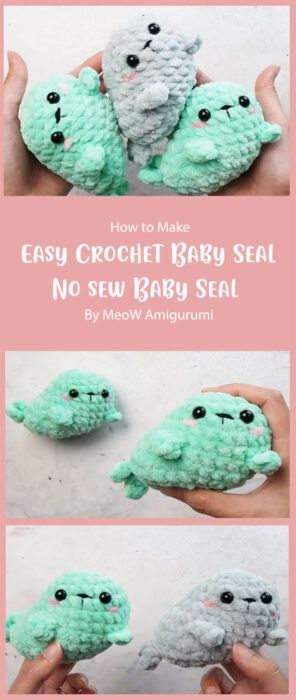 No Sew Elephant Crochet, How To Crochet Animals Step By Step, Small Easy Crochet Gifts, Crochet Water Animals, No Sew Crochet Elephant, No Sew Mini Amigurumi, Quick And Easy Crochet Patterns Free, Easy Crochet Plushie Patterns, Crochet Cute Things Easy