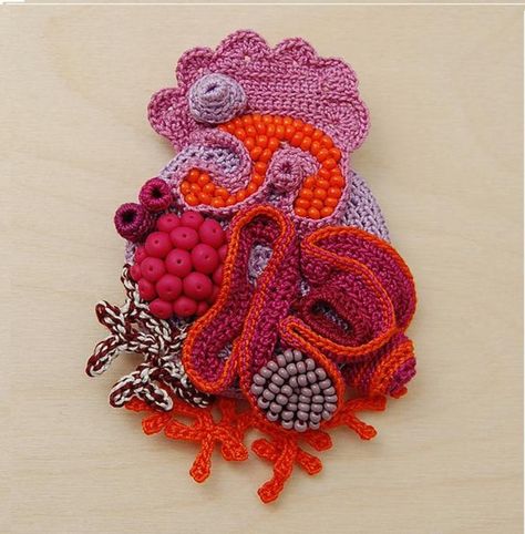 Free Form Crochet, Crochet Metal, Crochet Patterns Free Beginner, Crochet Brooch, Popular Crafts, Form Crochet, Freeform Crochet, Irish Crochet, Crochet Patterns For Beginners