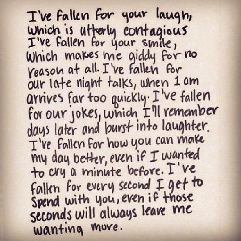 I've fallen for you Remember Day, Quotes For Him, Pretty Words, Cute Quotes, The Words, Beautiful Words, Relationship Quotes, Favorite Quotes, Wise Words