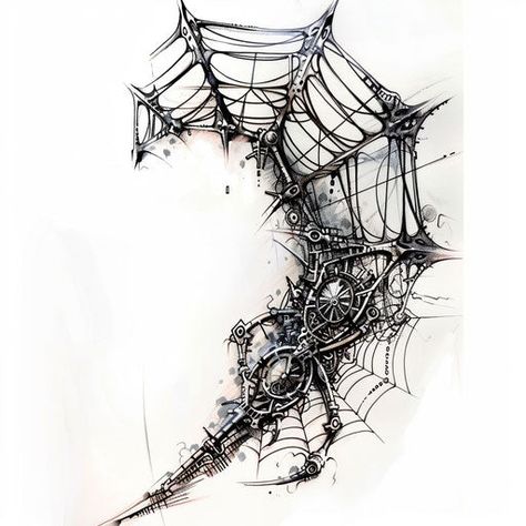 Spider Web Master Tattoo Designs