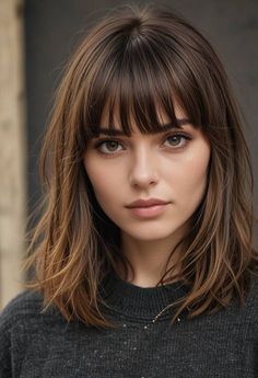 #BEAUTY ,#REALATIONSHIPS #Fashion #Outfits #Winter Outfits #Animals Long Bob Con Flequillo, Long Bob Mit Pony, Kpop Short Hair, Lob Haircut With Bangs, Longbob Hair, Jayne Matthews, Bobbed Hairstyles With Fringe, Good Haircut, Pretty Short Hair