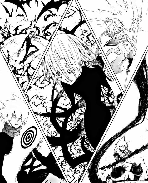 Crona Soul Pfp, Soul Eater Banner Crona, Soul Eater Crona Fan Art, Chrona Soul Eater Pfp, Soul Eater Manga Panels Crona, Soul Eater Crona, Soul Eater Manga, Body Drawing Tutorial, Soul Eater