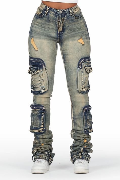 Alisson Tree Camo Cargo Super Stacked Jean– Rockstar Original Stacked Jeans, Cute Online Clothing Stores, Cute Clothing Stores, Fasion Outfits, Streetwear Jeans, Stylish Summer Outfits, Cute Lazy Day Outfits, Cute Swag Outfits, Clothing Stores