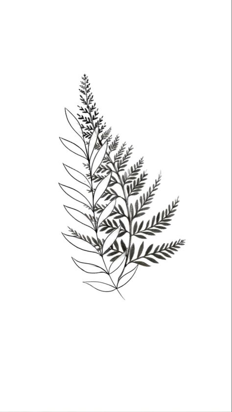 Fan Leaf Tattoo, Fern Vine Tattoo, Line Art Plant Tattoo, Palm Tree Leaf Tattoo, Fern Leaf Tattoo, Fern Tattoo, Peony Tattoo, Tattoo Themes, Plant Tattoo