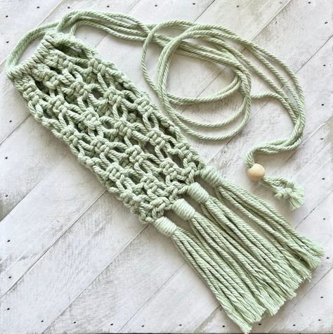 Macrame Cell Phone Bag 12 Colors Available Crossbody Bag image and visual related images Macrame Pouch, Bag Macrame, Toy Hammock, Vegetable Bag, Fruit Bag, Macrame Plant Holder, Design Bag, Cell Phone Bag, Small Boho