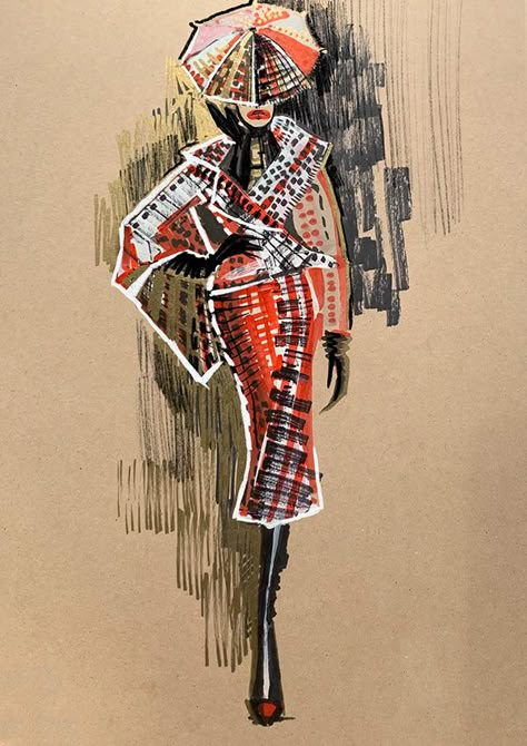 Fashion Sketchbook Inspiration, Fashion Illustration Face, Fashion Design Inspiration, Fashion Illustration Collage, Fashion Illustrations Techniques, Fashion Drawing Tutorial, Illustration Techniques, Fashion Design Collection, Fashion Design Portfolio