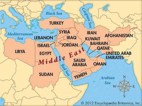 Middle East Map, Eastern Countries, Arab Spring, Geography Map, Arabian Sea, Arab World, World Geography, Jimmy Carter, Red Sea