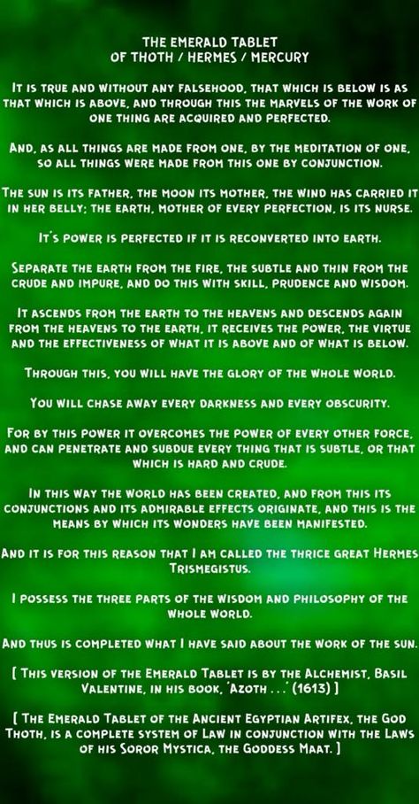 THE EMERALD TABLET Thoth Emerald Tablets, The Emerald Tablets Of Thoth, Emerald Tablets Of Thoth Quotes, The Emerald Tablet, Emerald Tablets Of Thoth, Spiritual Awakening Higher Consciousness, Kemetic Spirituality, Checkout Page, Sacred Science