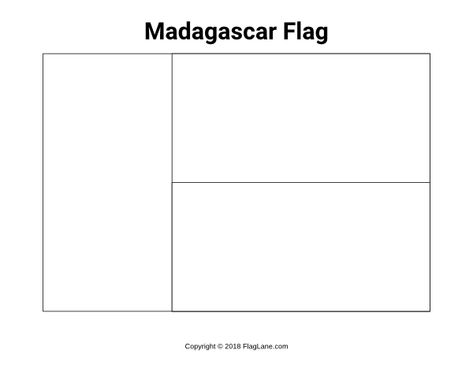 Free printable Madagascar flag coloring page. Download it at https://flaglane.com/coloring-page/malagasy-flag/ Madagascar Printables, Madagascar Flag, Flag Images, Flag Coloring Pages, Pirate Flag, Sight Words Kindergarten, Flag Colors, Sight Words, Social Studies