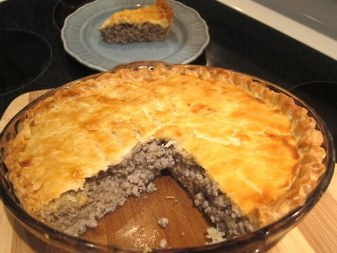 Best Tourtiere Recipe, Double Crust Pie, French Meat Pie, French Meat, Butter Ideas, Meat Pie Recipe, Meat Pies, Canadian Food, Savory Pies