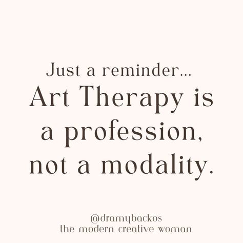 🩷 Art Therapy is a mental health profession, requiring a master or doctor degree in art therapy. 🩷 Art Therapy is NOT something a therapist can just add to their list of services because they like art or took a workshop. 🩷 To experience the magic of Art Therapy, find a registered and board certified art therapist! . . . . . . . #moderncreativewoman #joy #personaldevelopment #arttherpapy #arttherapylife #arttherapystudent #selfleadership #womenleaders #creativity #arttherapistsofinstagra... Art Therapist Career, I Need A Therapist Quotes, Crafting Is My Therapy Quotes, My Therapist Says, Licensed Therapist, Art Therapist, Like Art, Women Leaders, Just A Reminder