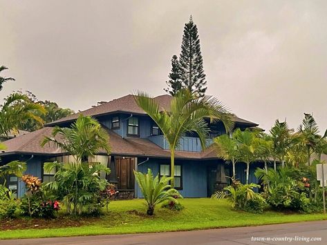 Hawaiian House Exterior, Hawaiian House, Hawaiian Homes, Napali Coast, Poipu Beach, Island Town, Hanalei Bay, Waimea Canyon, Hawaii Homes