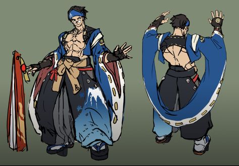 Anji Mito, Gear Art, Guilty Gear, Game Character Design, Character Design Male, Character Design References, Illustration Character Design, Character Designs, Design Sketch