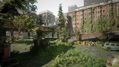 Procedural Post-Apocalyptic Pack for Unreal Apocalyptic City, Apocalypse Landscape, Post Apocalyptic City, Nature Vs Nurture, Apocalypse World, Grasses Landscaping, Post Apocalypse, Landscape Materials, Building Exterior