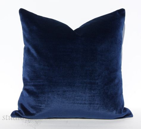 Midnight Blue Velvet Pillow Covers  Decorative by studiotullia Blue Velvet Pillow, Blue Velvet Couch, Navy Throw, Navy Blue Pillows, Navy Pillows, Velvet Couch, 20x20 Pillow Covers, Velvet Pillow, Velvet Pillow Covers