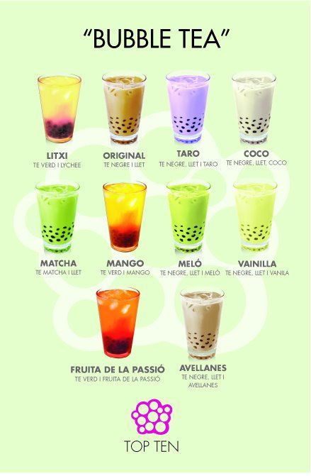 Bubble tea Boba Tea Flavors List, Boba Stuff, Fake Order, Bubble Tea Menu, Matcha Bubble Tea, Bubble Tea Flavors, Bubble Magic, Bubble Tea Recipe, Green Tea Matcha