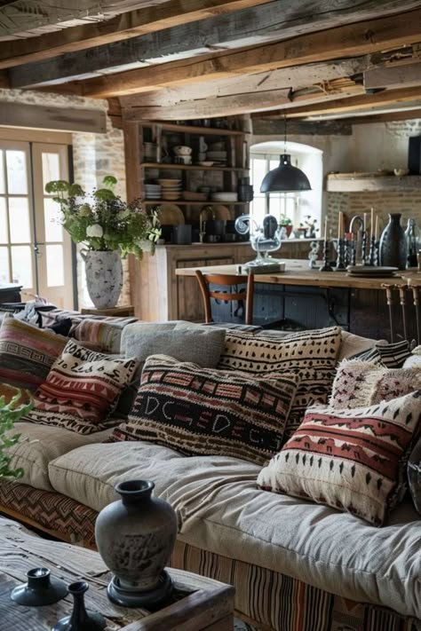 Primitive Homes Interiors, Your Space, Primitive Living Room, Kitchen Measurements, Farmhouse Decor Ideas, Apartment Makeover, Cottage Living Rooms, Cabin Interiors, Cottage Interiors